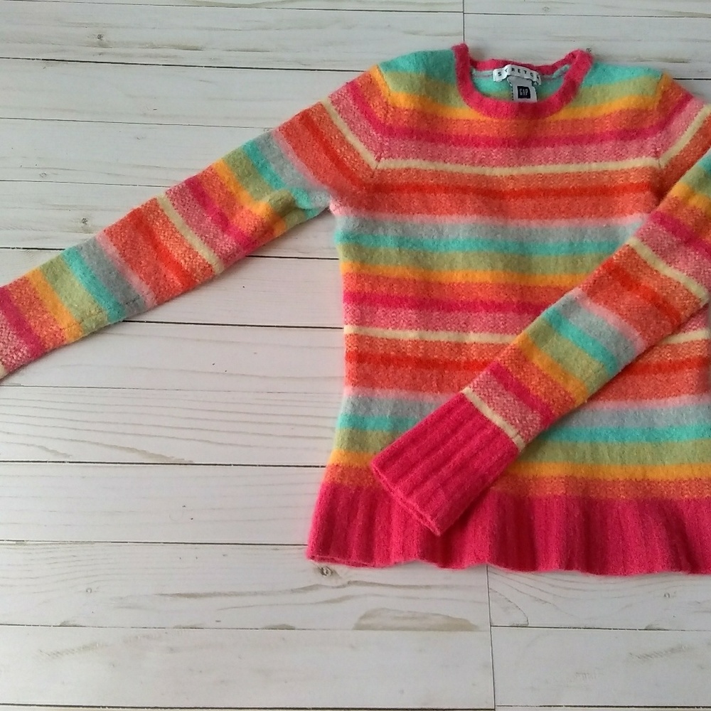 Girls Rainbow GAP wool sweater, size small